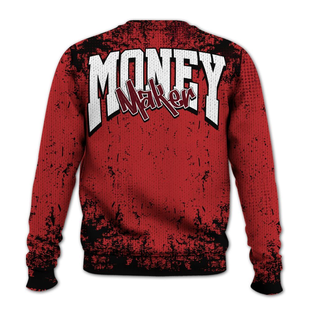 Knitted Sweater To Match Kobe 9 Elite Christmas - Move In Silence Money Street Retro