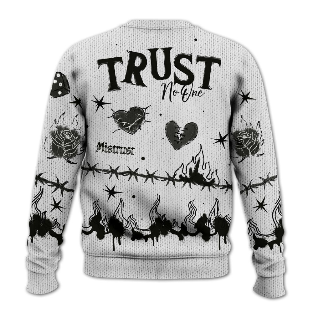 Knitted Sweater To Match Baroque Brown 12s - Trust No One Snake-Bite Doodle Crayon