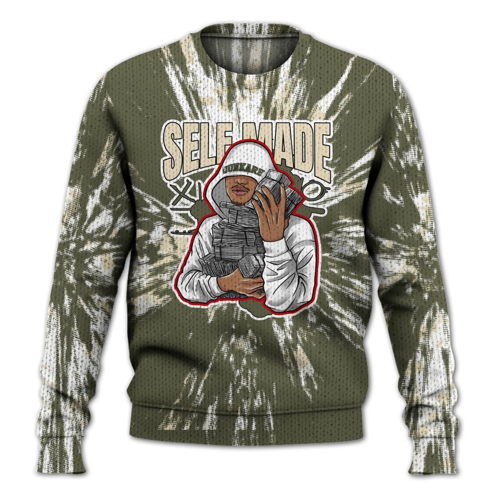 Knitted Sweater To Match Low OG Medium Olive 1s - Selfmade Lux