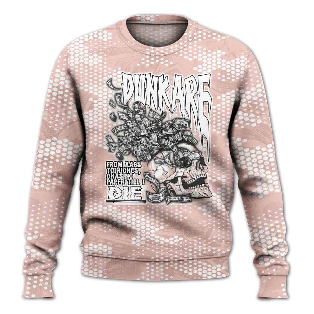 Sweatshirt To Match Low Legend Pink 11s - From Rags To Riches All Over Print