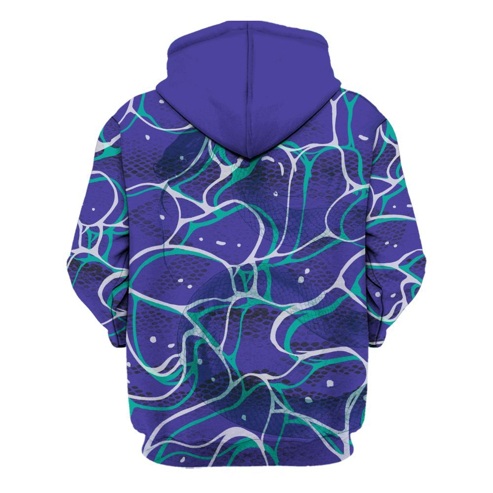 Hoodie To Match Retro Grape 5s - Girl Move In Silence All Over Print