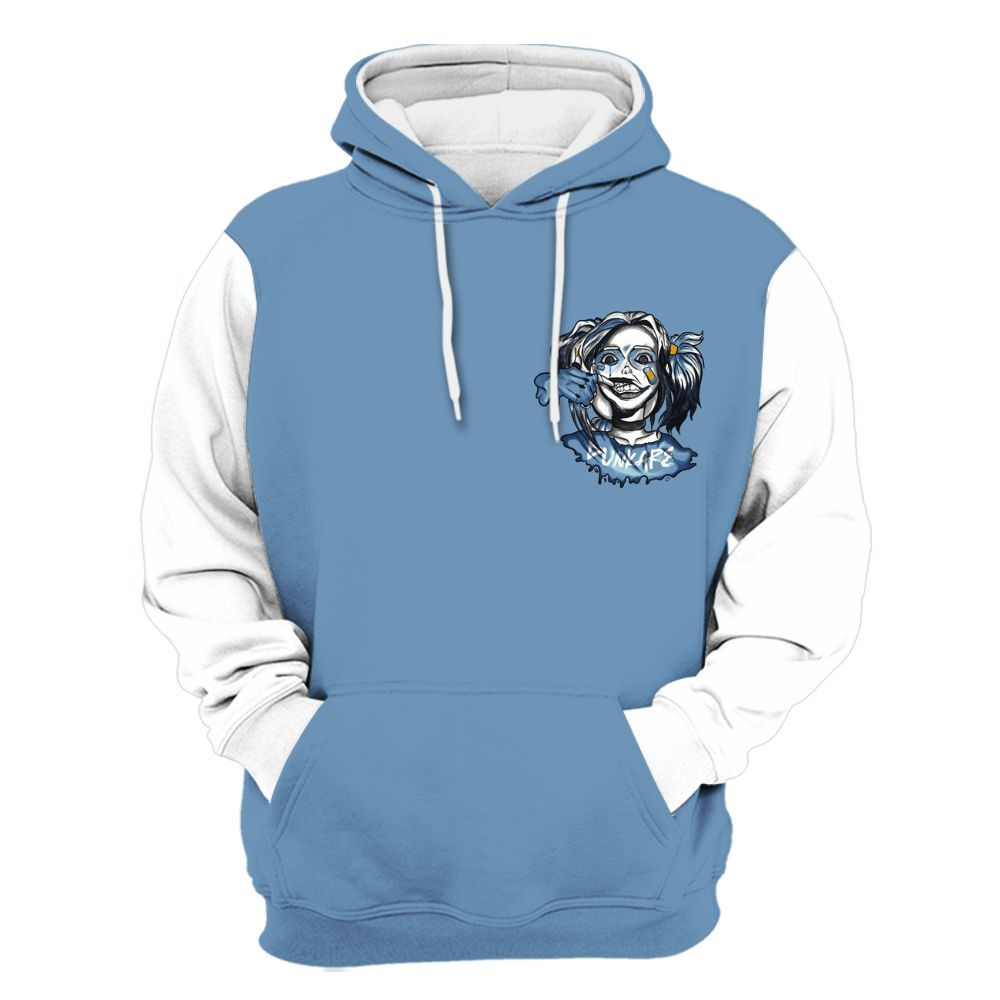 Hoodie To Match High OG First In Flight 1s Varsity Jacket, Custom Name Bad Girl HAHA All Over Print