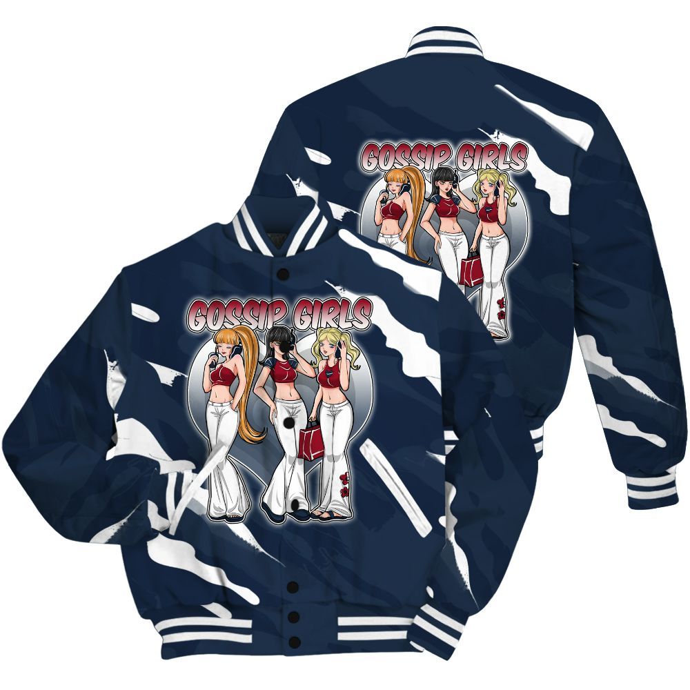 Varsity Jacket To Match Retro Olympic 6s Shirt - Gossip'Girls All Over Print