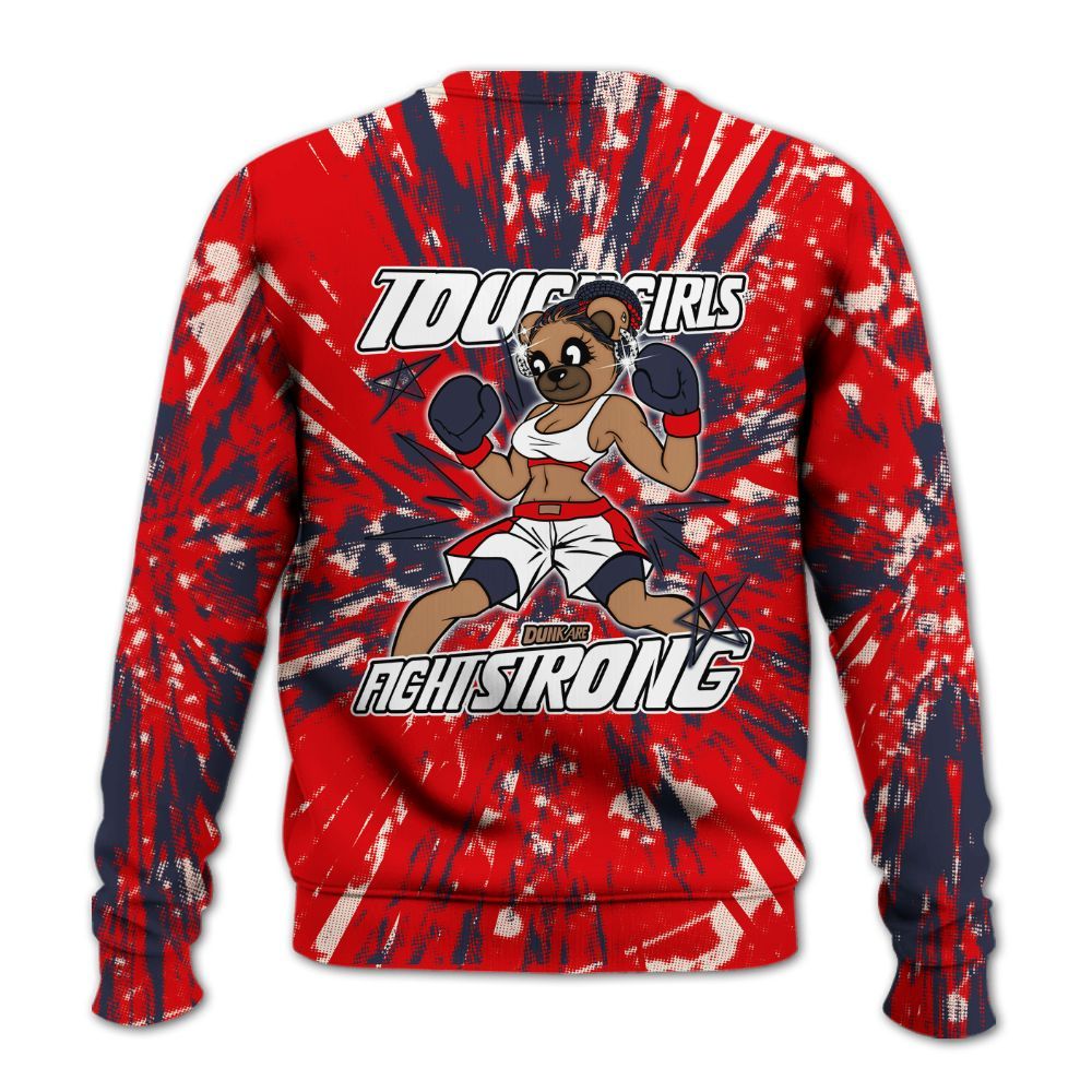 Sweatshirt To Match Low OG Howard University 1s - Gritty Girls Bear Luxury All Over Print