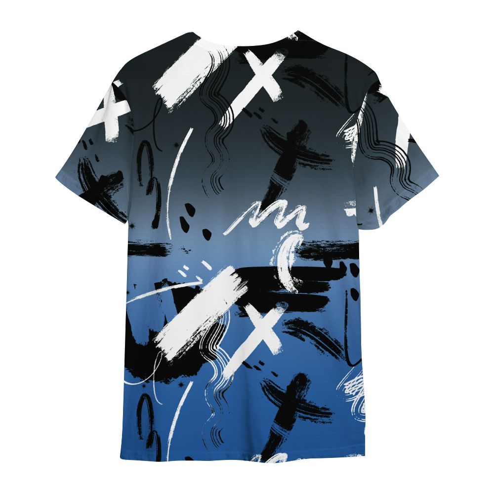 Shirt To Match Brave Blue 13s - Money Hustle Grind Pray All Over Print