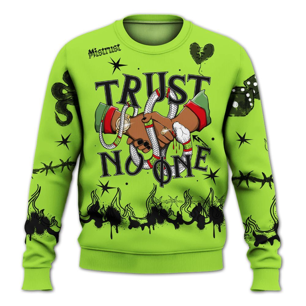 Sweatshirt To Match Kobe 6 SE Grinch - Trust No One Snake-Bite Doodle Crayon All Over Print