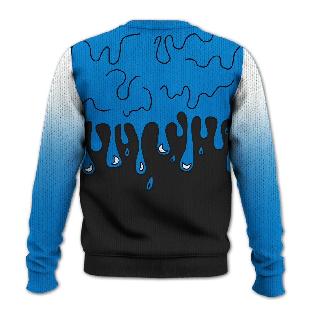 Sweater To Match High OG FragmentxULA White Black 1s - Snake Trust No One Drip Graphic