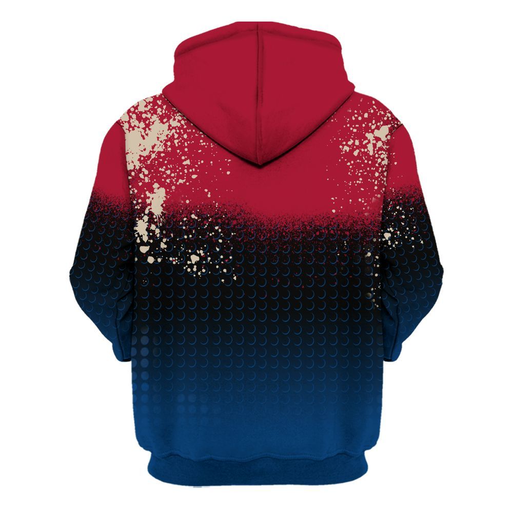 Hoodie To Match Rare Air 4s - Time Is Money Halftone All Over Print