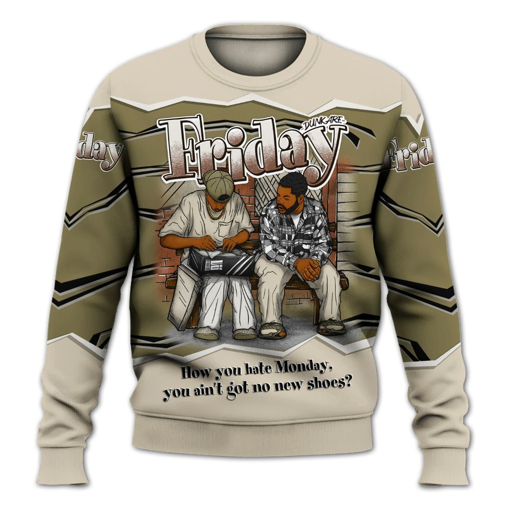 Sweatshirt To Match Sail Neutral Olive 6s - Friday Movie 90s TV All Over Print