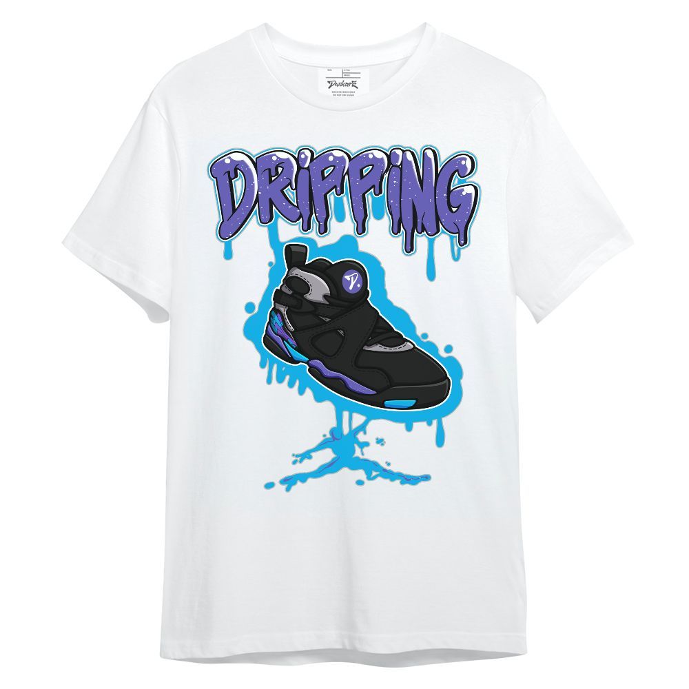 Shirt To Match Retro Aqua 8s - Dripping Shoes Graphic