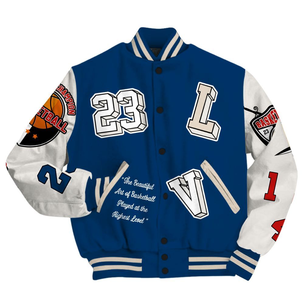 Varsity Jacket To Match Retro Rare Air 11s - The GOAT Got Em All Over Print