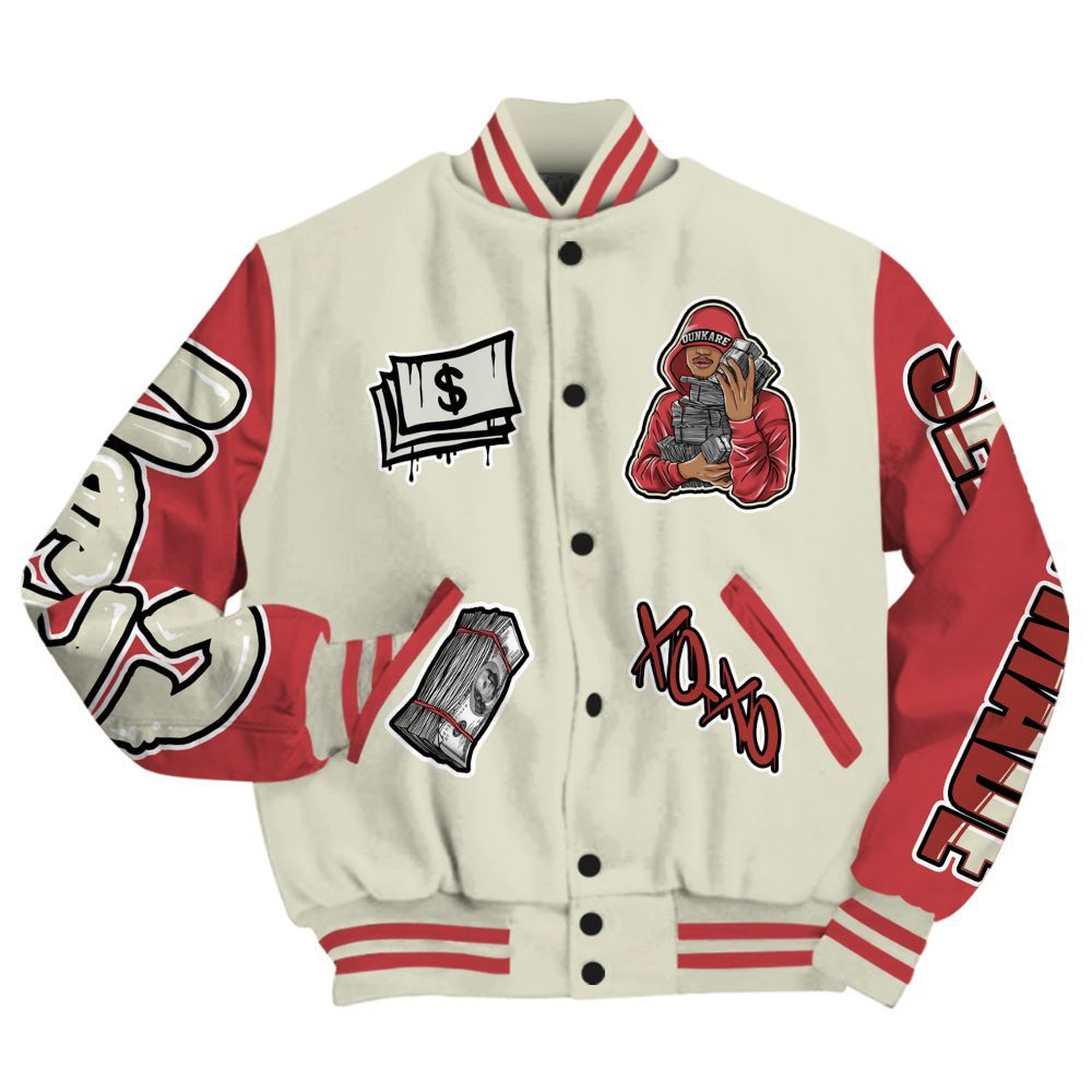 Varsity Jacket To Match Valentine's Day 2026 4s - Selfmade Unique All Over Print