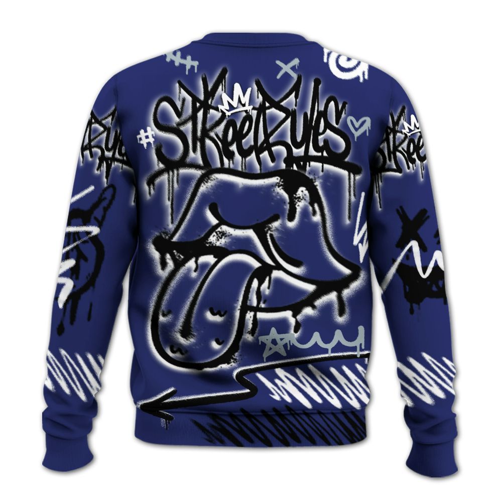 Sweatshirt To Match Midnight Navy 11s - Break Rules Streetwear All Over Print
