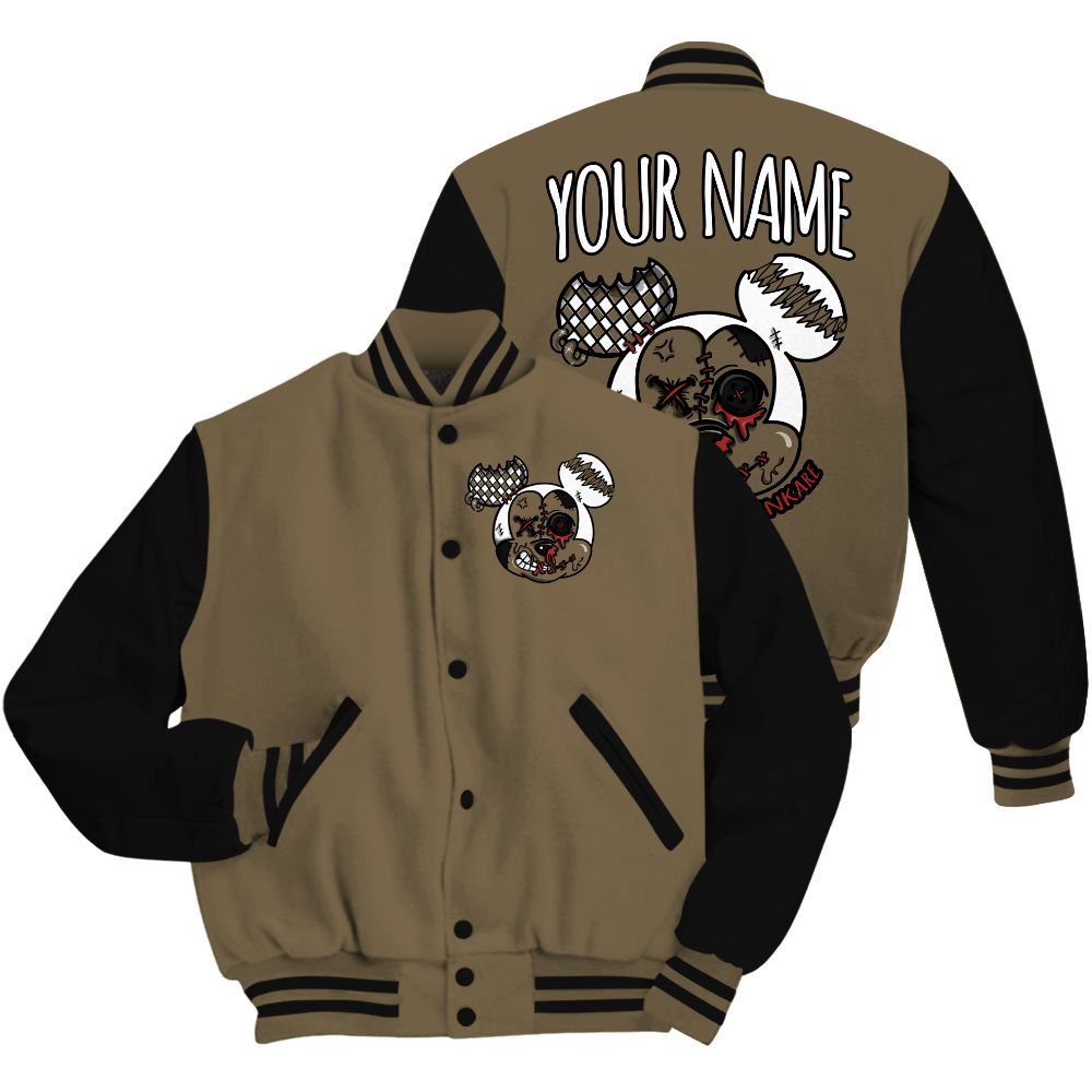 Varsity Jacket To Match Olive 9s - Custom Name Got Em Drip All Over Print