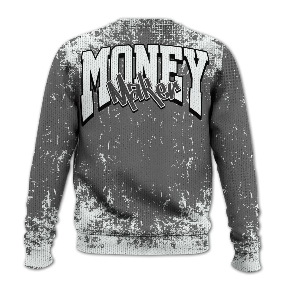 Knitted Sweater To Match Retro Stealth 12s - Move In Silence Money Street Retro