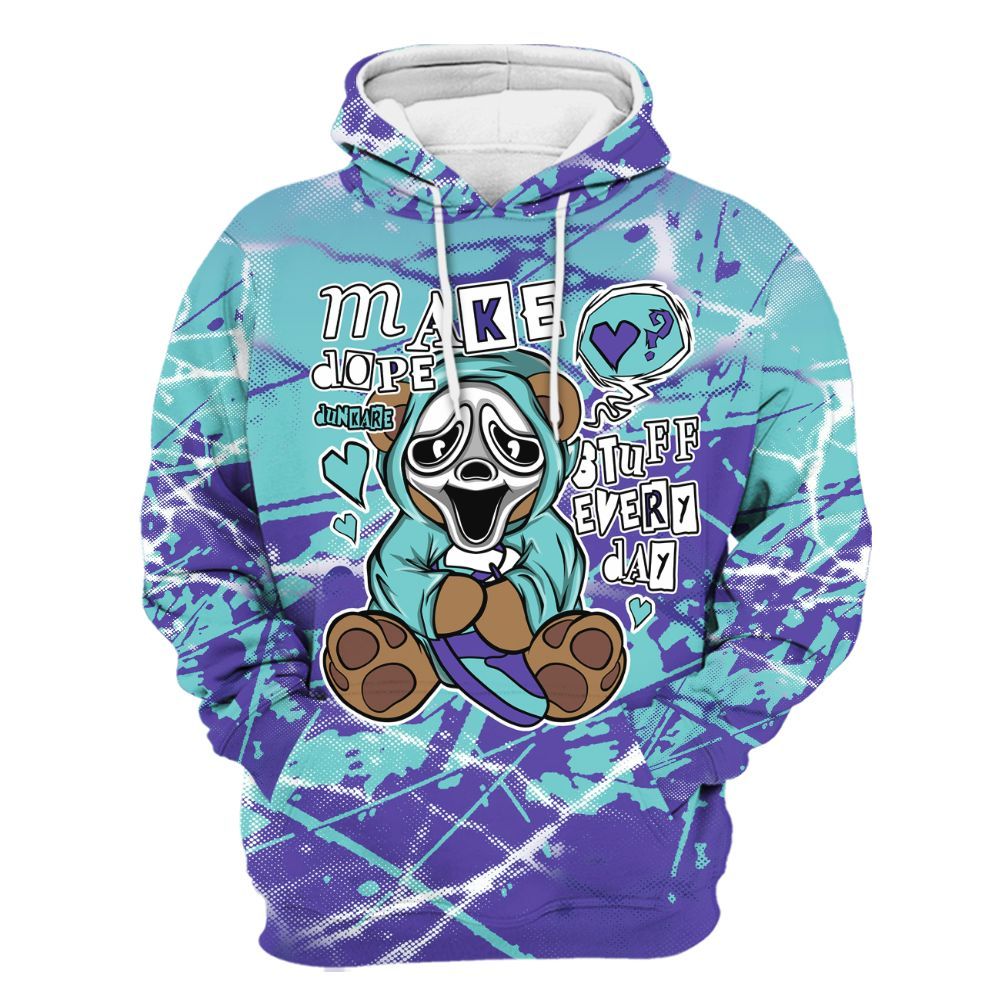 Hoodie To Match Low Hornets 1s - Make Dopes Bear Profound All Over Print