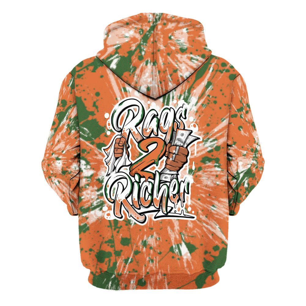 Hoodie To Match Low Miami 5s - Rag 2 Rich Graphic Luxury All Over Print