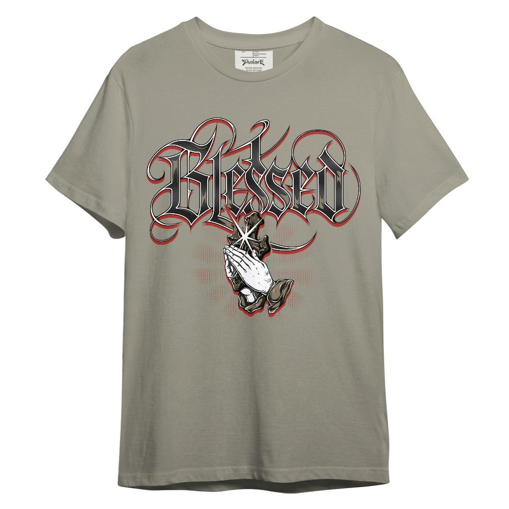 Shirt To Match Olive 9s - God Blessed Graphic