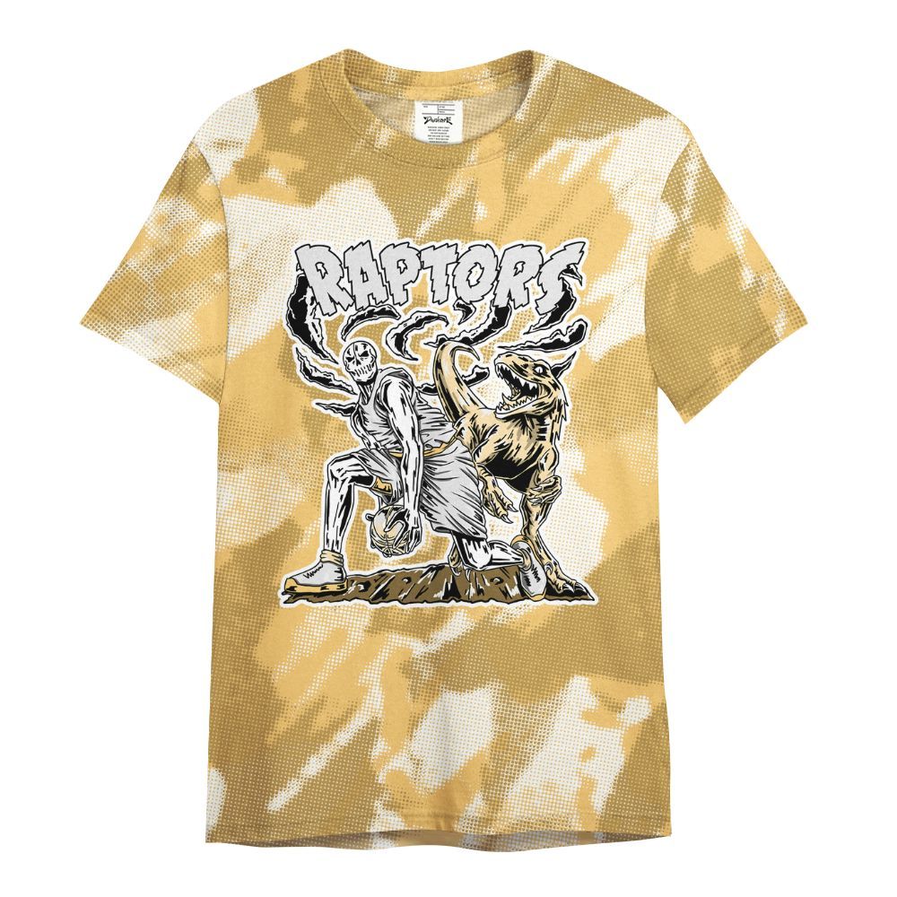 Shirt To Match Craft Paris 6s - Raptors Skeleton Abstract Halftone All Over Print