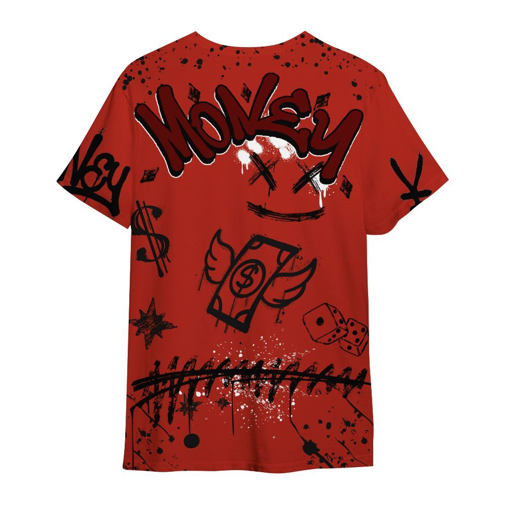 Shirt To Match SP Firewood Orange 4s - Everybody Paid In Full Crayon All Over Print