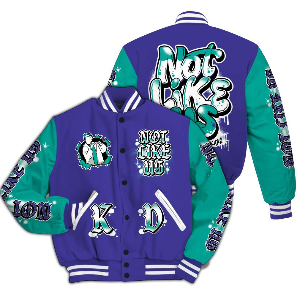 Varsity Jacket To Match Retro Grape 5s - None Like Us All Over Print