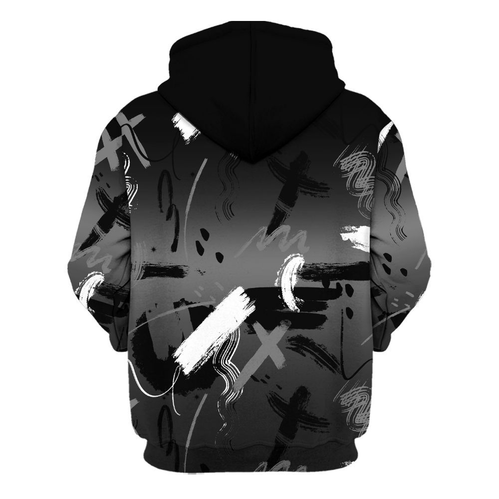 Hoodie To Match Black Cat NET 4s - Money Hustle Grind Pray All Over Print