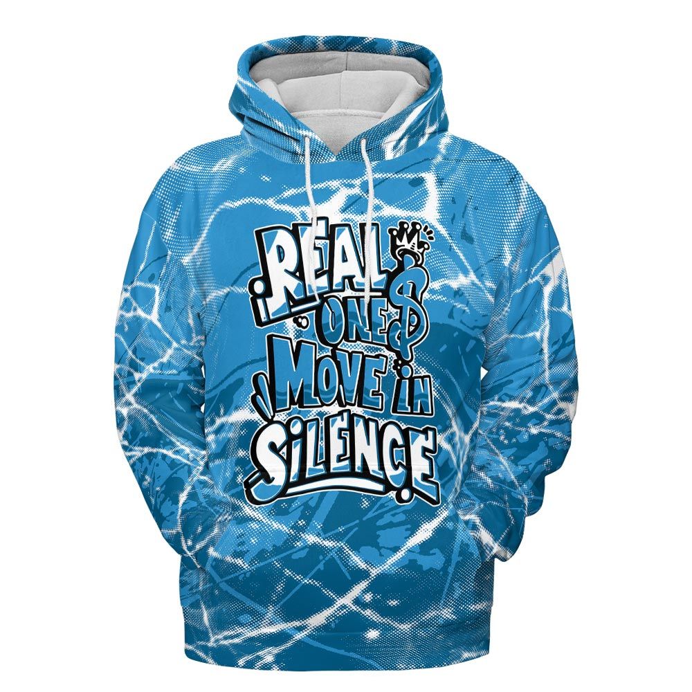 Hoodie To Match Powder Blue 9s Hoodie - Ones Move In Silence Graphic Profound Hoodie Unisex
