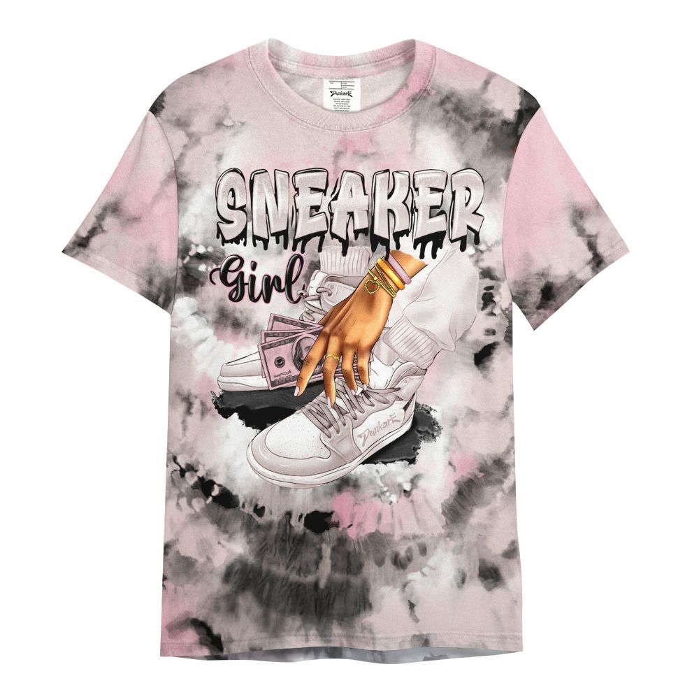 Shirt To Match Dunk Low KD 17 Aunt Pearl - SNEAKER Girl Money Drip Tie Dye All Over Print