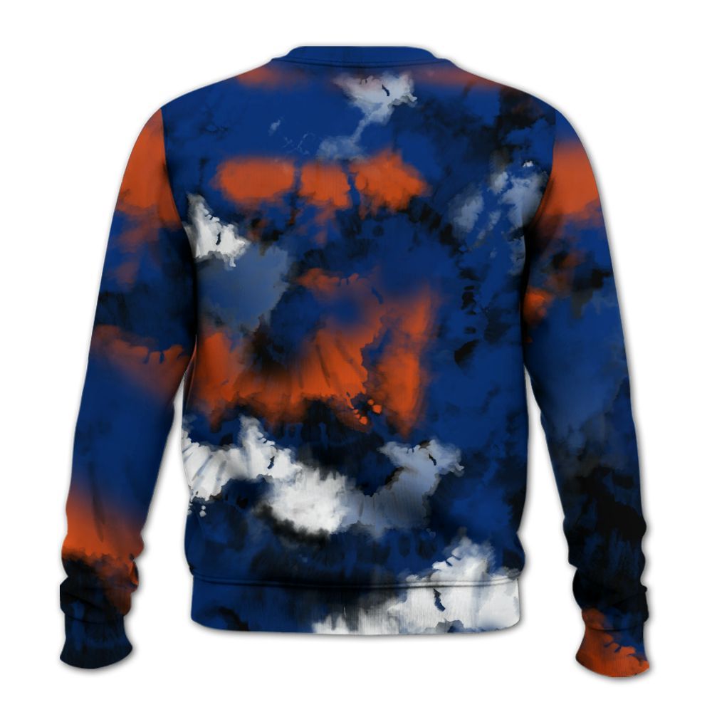 Sweatshirt To Match Mid Knicks 1s - God Blessed Tie Dye All Over Print