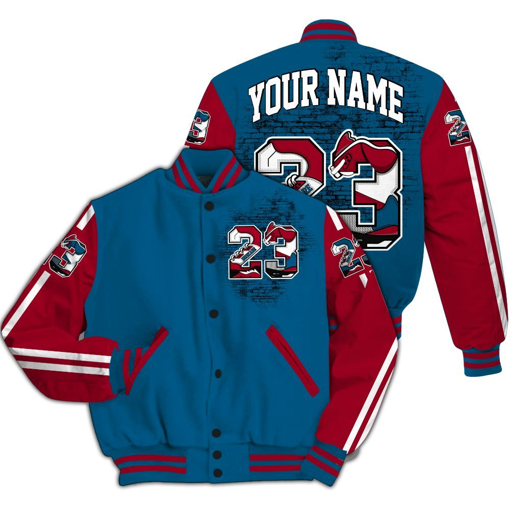 Varsity Jacket To Match GS Messy Room 4s - Custom Name Number 23 5s All Over Print