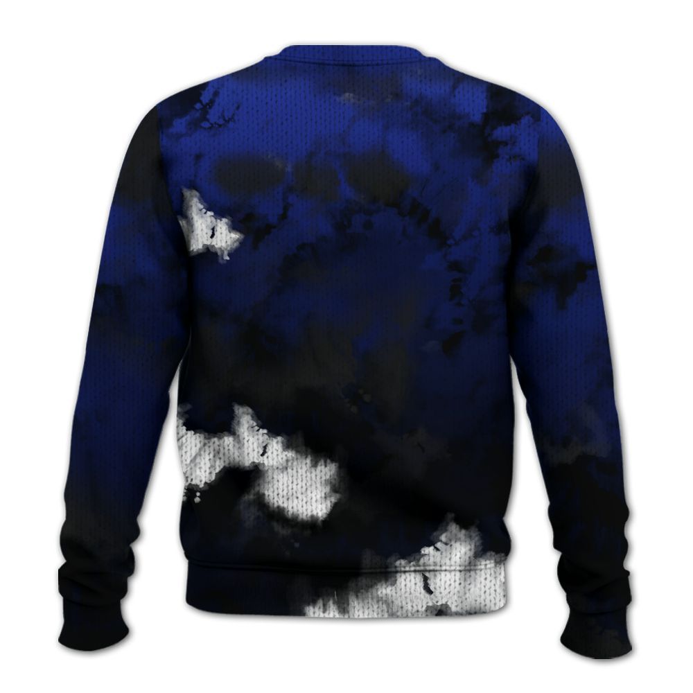 Knitted Sweater To Match Air Max Plus Black Racer Blue - SNEAKER Girl Money Drip Tie Dye