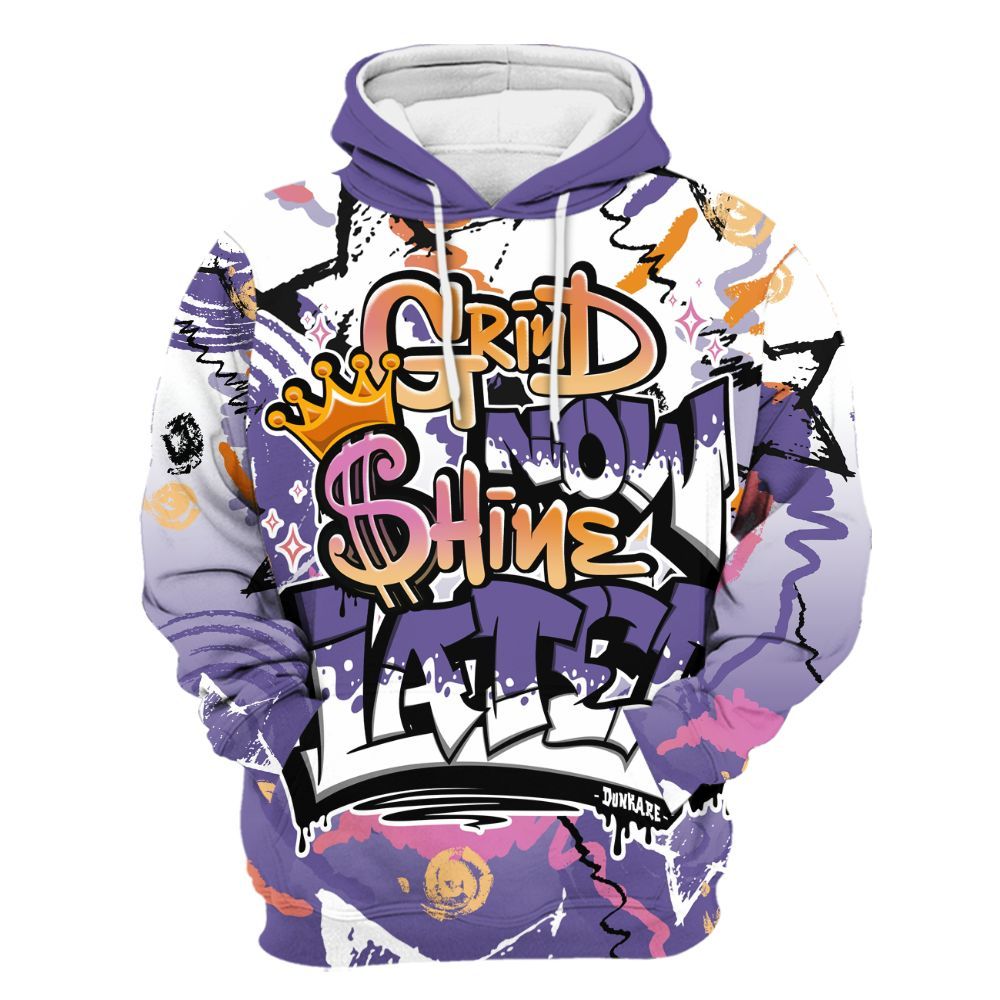 Hoodie To Match Book Sunset 1s - Grind Shine Later Drip All Over Print