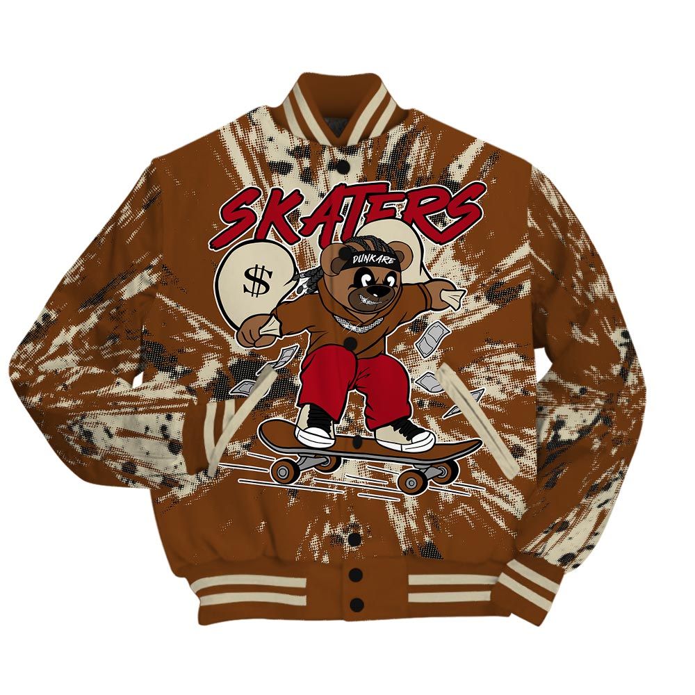 Varsity Jacket To Match Archaeo Brown 5s - Skaters Bear Luxury Varsity Jacket Unisex