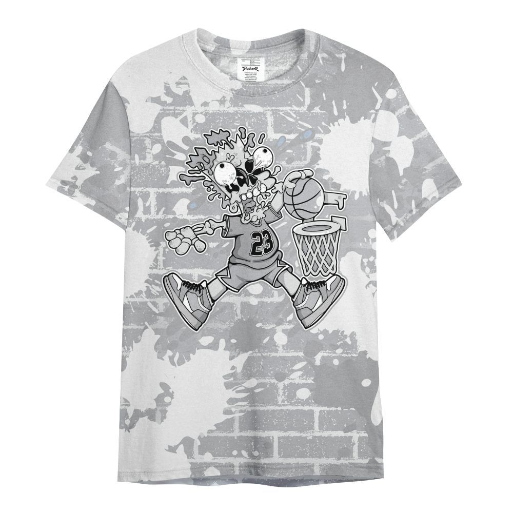 Shirt To Match Low OG Wolf Grey 1s - 85's Dunks Graphic Halloween All Over Print