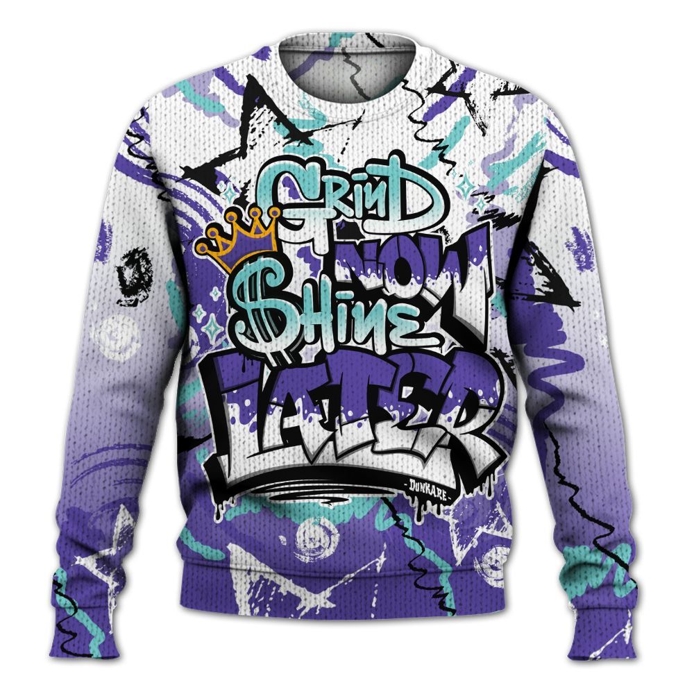 Knitted Sweater To Match Low Hornets 1s - Grind Shine Later Drip