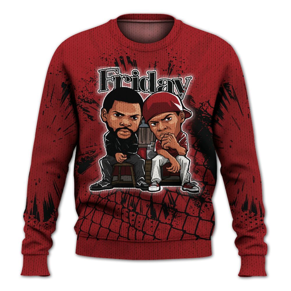 Sweater To Match Alternate Flu Game 12s - Friday Movie Graphic