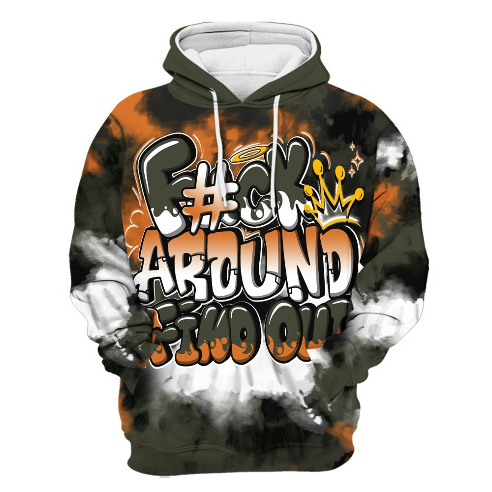 Hoodie To Match Retro Undefeated 4s - FK Around Find Out All Over Print