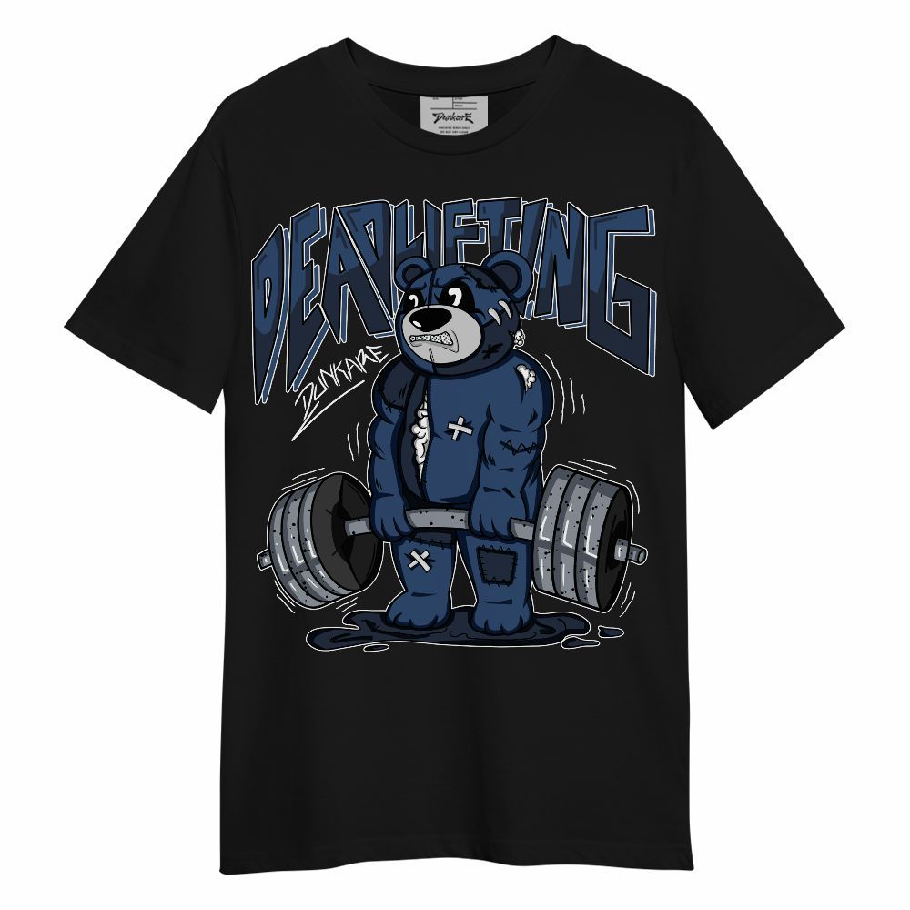 Shirt To Match Midnight Navy 4s - Deadlifting Bear Unisex Shirt