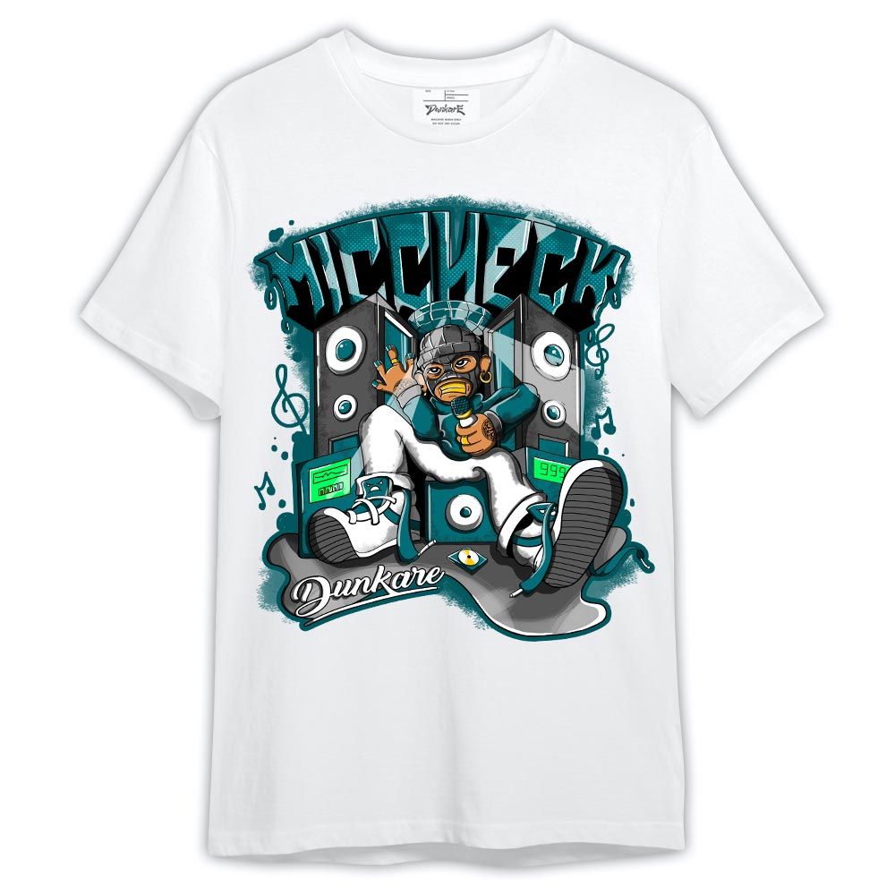 Shirt To Match Oxidized Green 4s - Mic Check Rap Shirt Outfit 1005 LGH