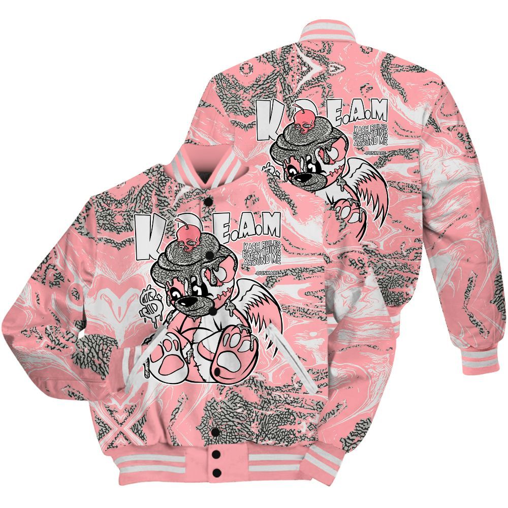 Varsity Jacket To Match Retro Wings 3s Shirt - Loot Bear Liquid All Over Print