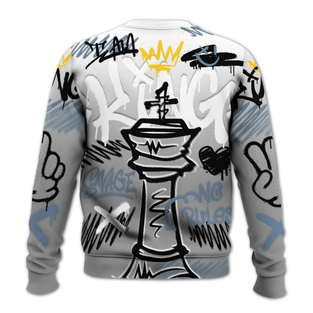 Sweatshirt To Match Black Chrome 6s - Street King Chess Streetwear All Over Print