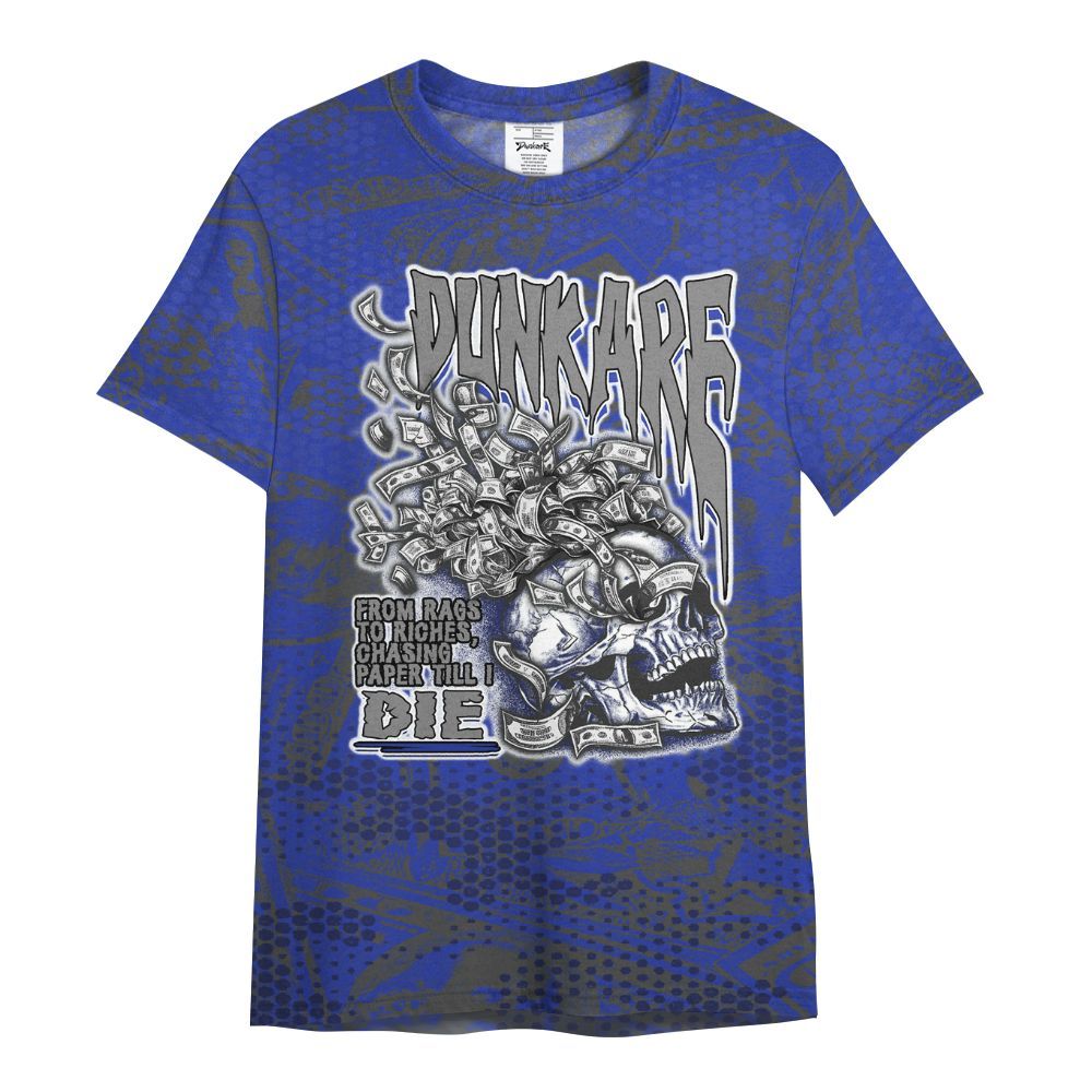 Shirt To Match Air Max Plus Black Racer Blue - From Rags To Riches All Over Print