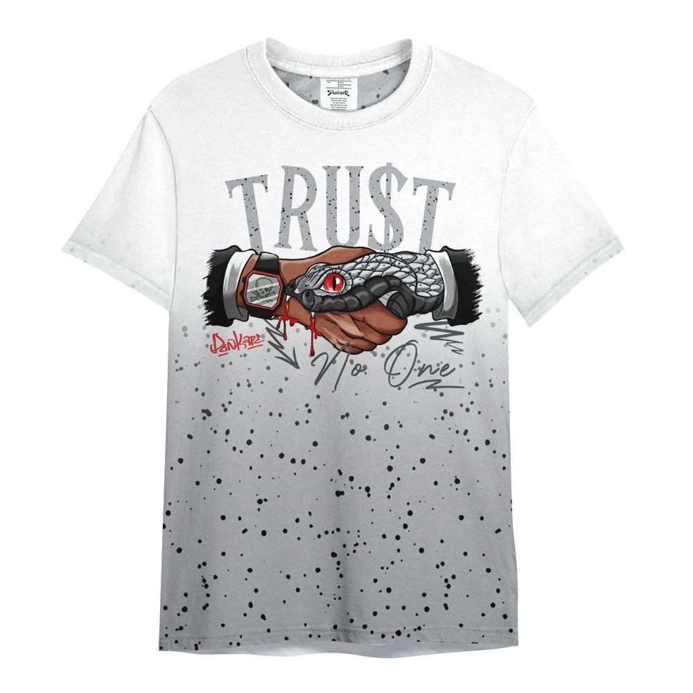 Shirt To Match White Cement 4s - Snake Trust No One Drip All Over Print
