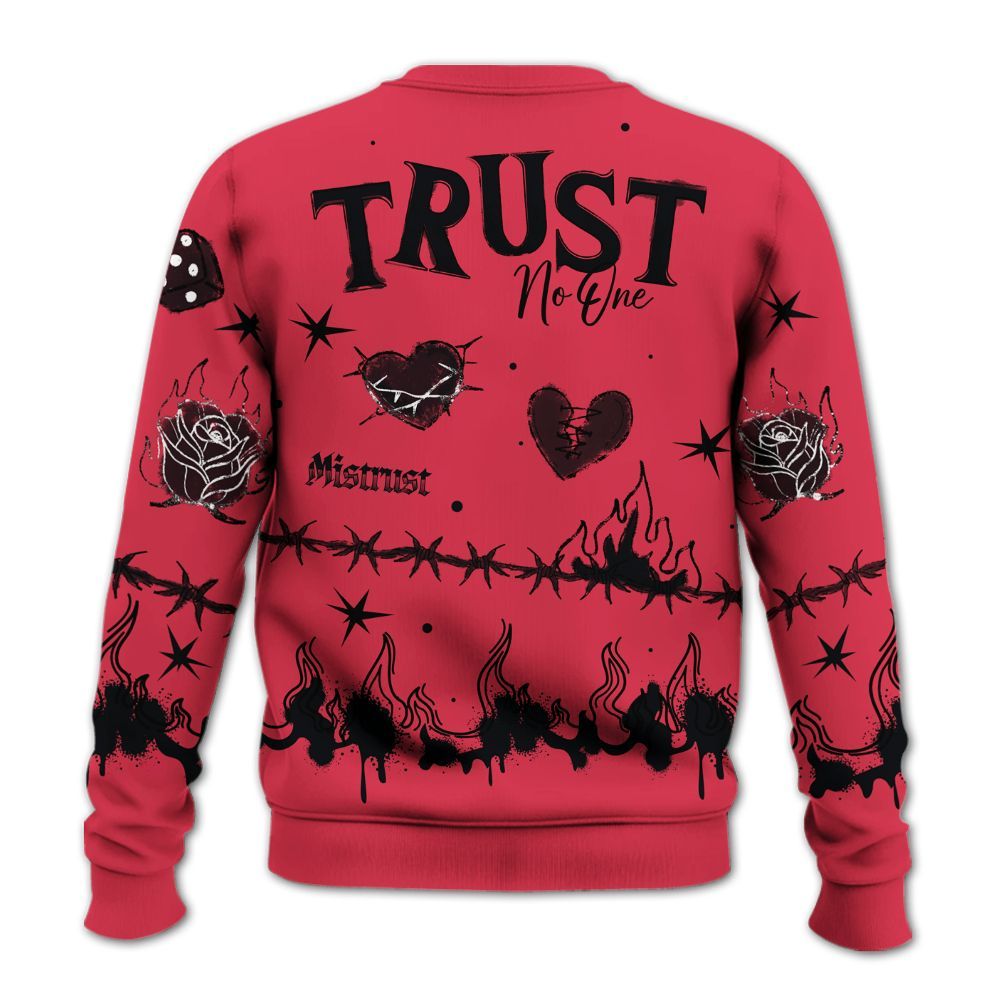 Sweatshirt To Match Air Max Portal Bright Ceramic - Trust No One Snake-Bite Doodle Crayon All Over Print