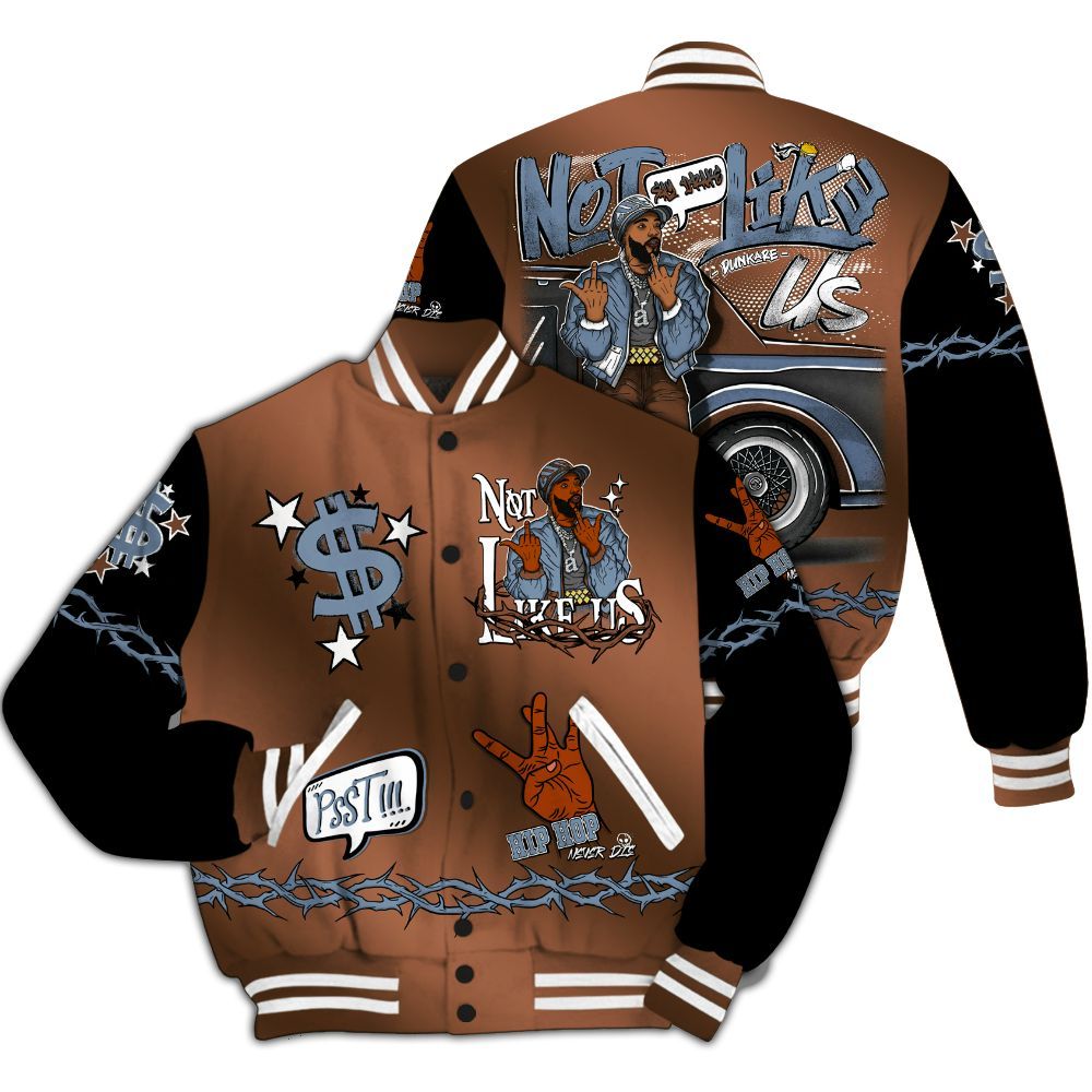 Varsity Jacket To Match Air Foamposite Metallic Copper - They Dislike Us All Over Print