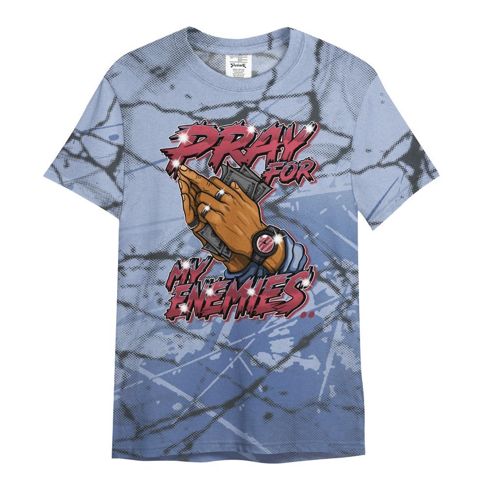 Shirt To Match Black Metallic 5s - Prayed For Enemies Graphic All Over Print