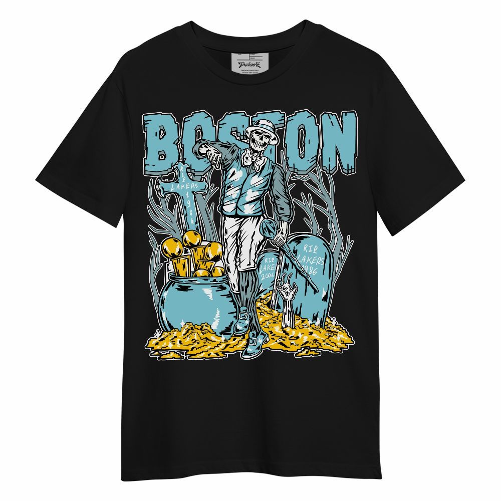 Shirt To Match Low Legend Blue 11s - Goldrush Skeleton Unisex Shirt