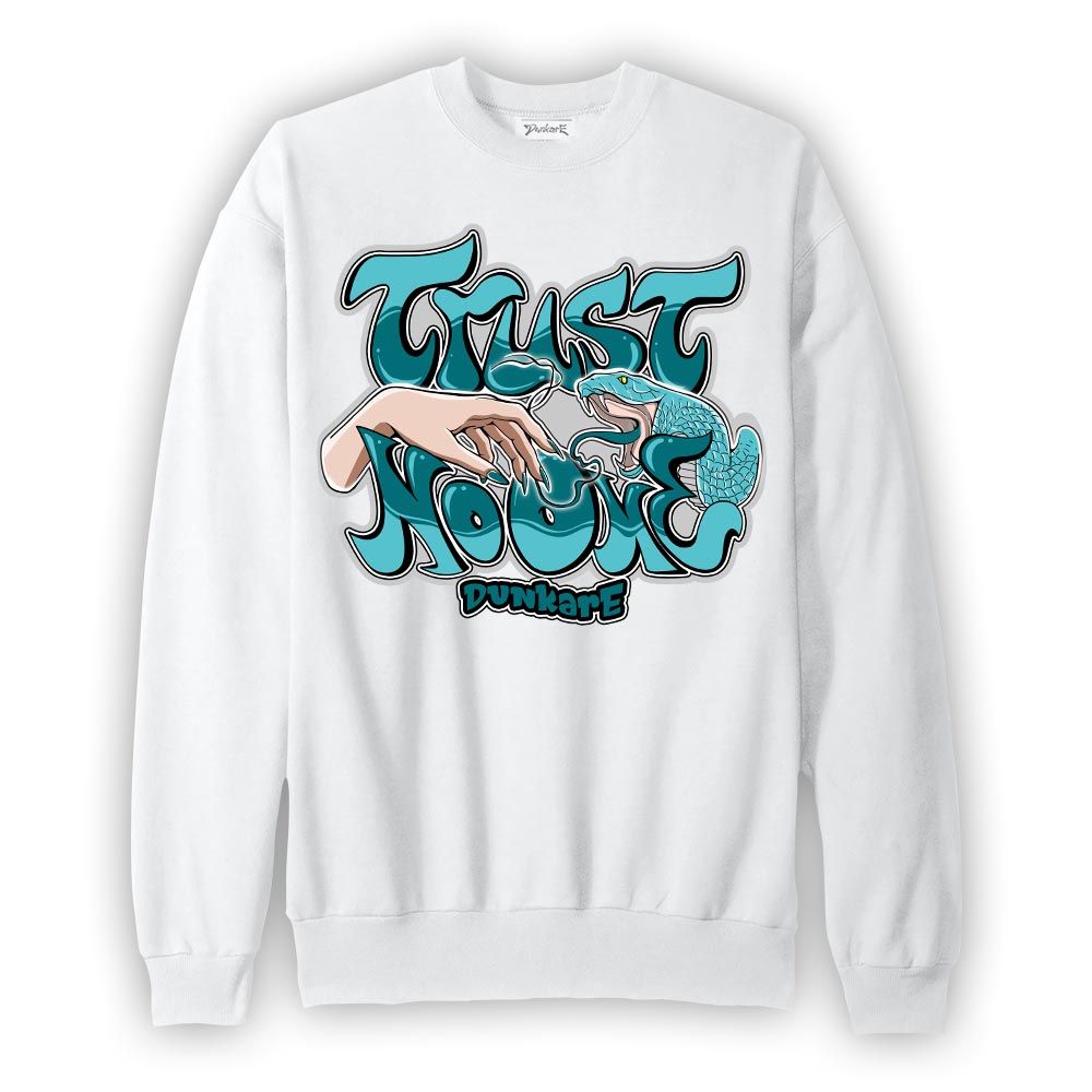Sweatshirt To match Oxidized Green 4s Sweatshirt - Trust No One Graffiti Graphic 1605 NMP