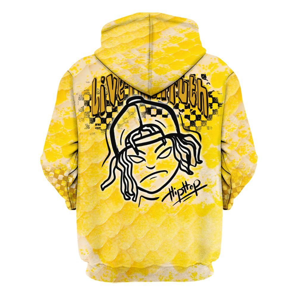 Hoodie To Match Low Yellow Python 11s - Feel Life Street Style All Over Print