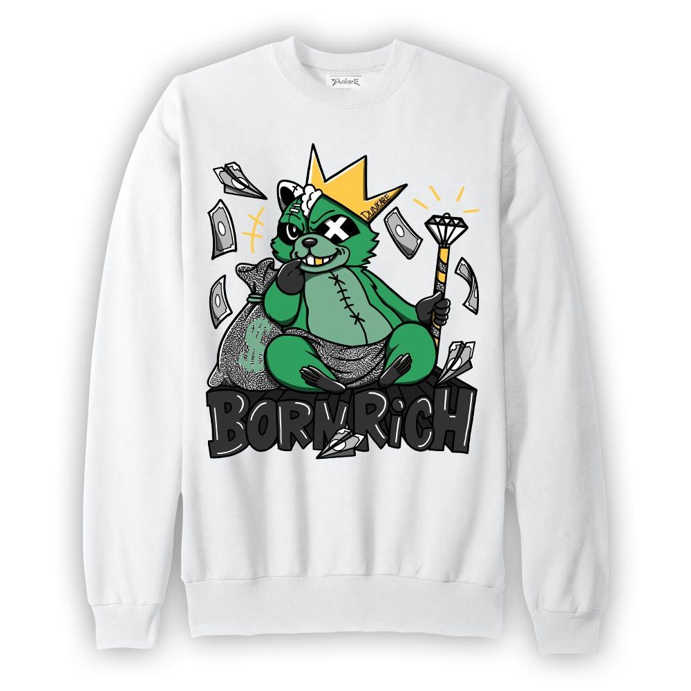 Sweatshirt To match Sweatshirt Born Rich Raccoon, 3 Green Glow Sweatshirt To Match Sneaker 2404 DNY